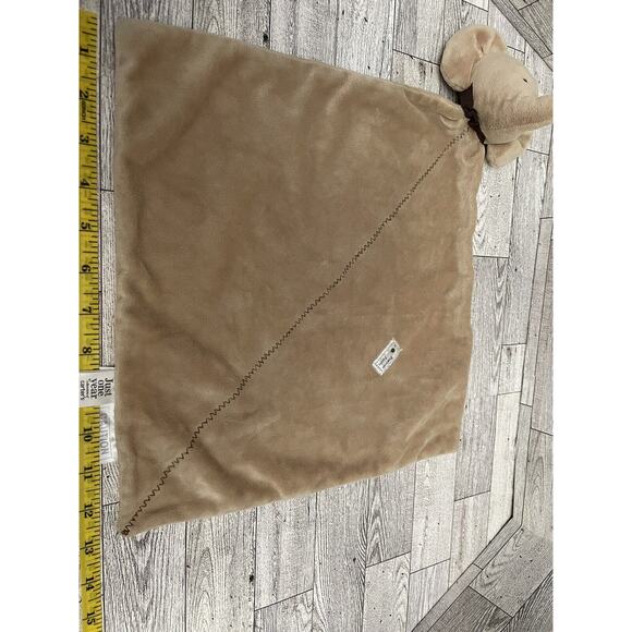 Carters Just One Year Elephant Precious First Lovey Security Blanket Brown Tan - Picture 2 of 7